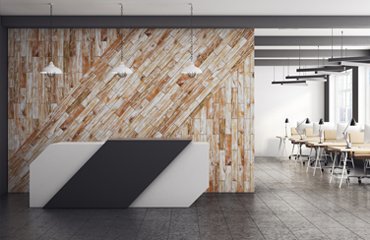 Creating drama and feeling with a tiled bed wall